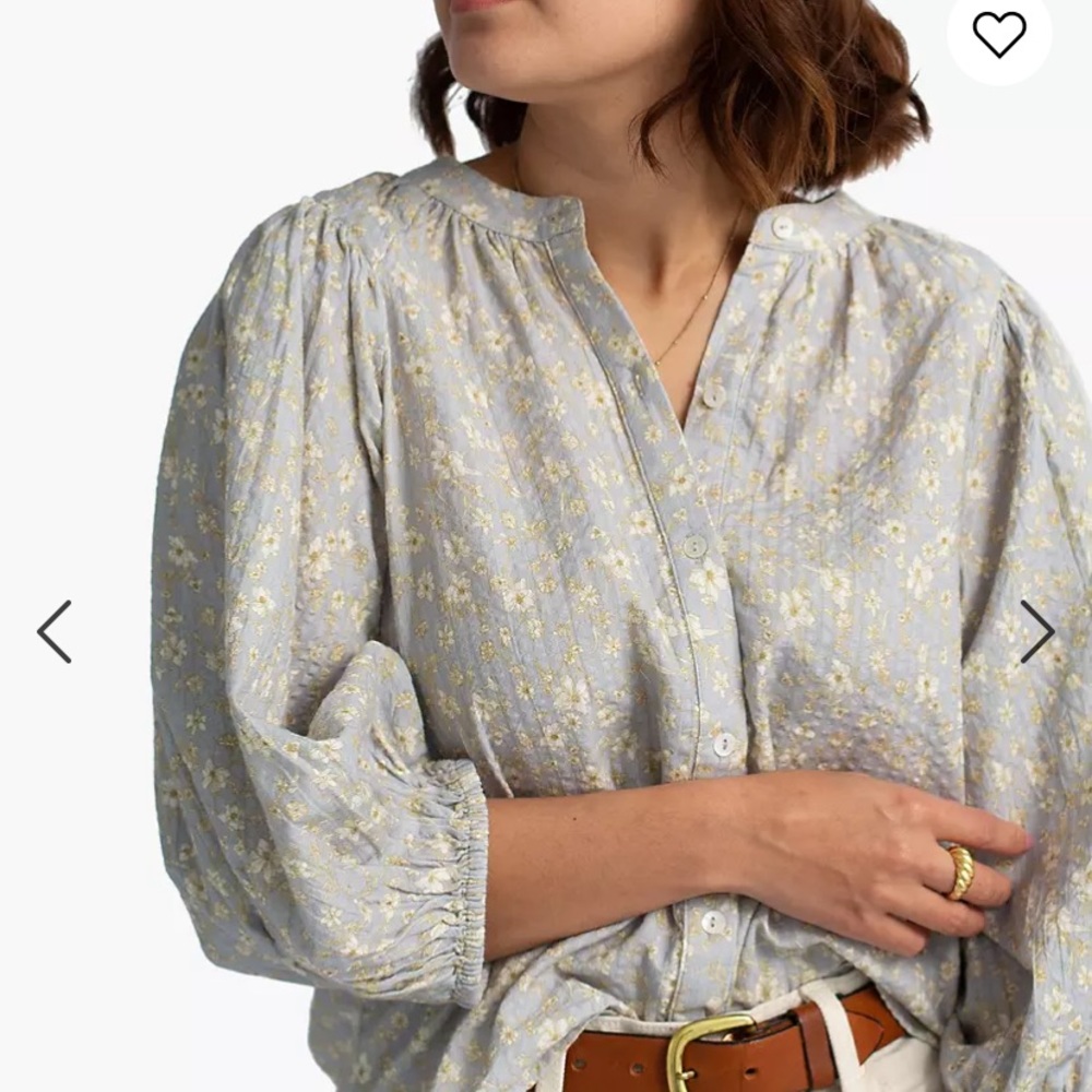 Harper Sage Terrace Blouse from Madewell